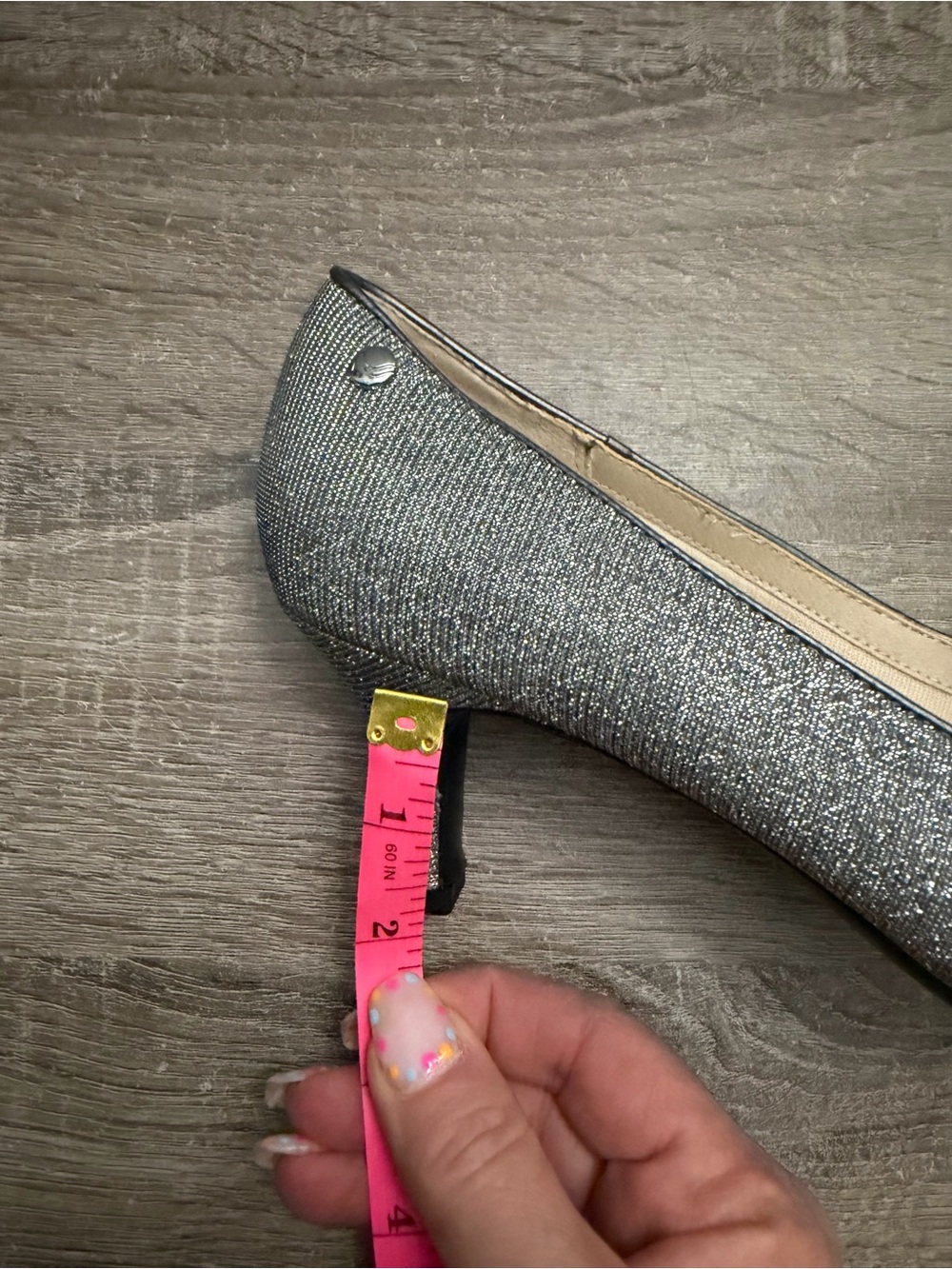 NWT Life Stride|Silver Glitter Mid-Heel Pump|Size 8.5 - Picture 4 of 8